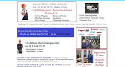 Desktop Screenshot of electricienpascherparis.com